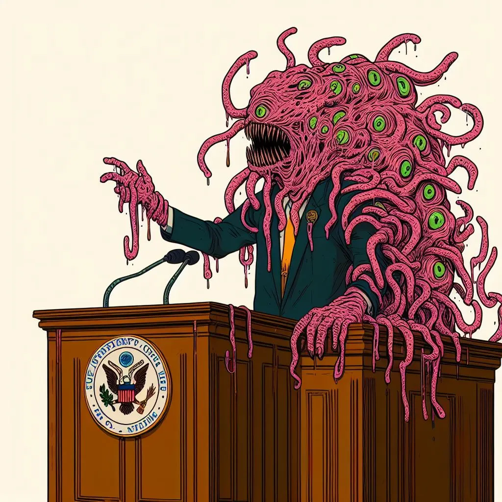 Azathoth, The Blind Idiot God as a politician