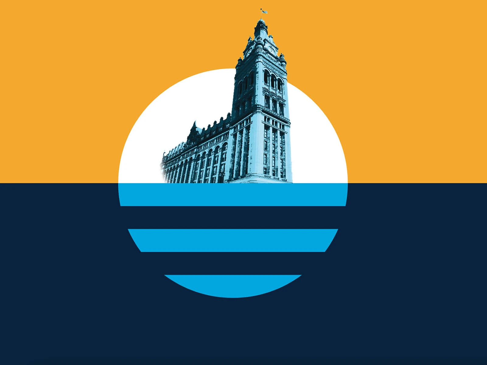 Bauman flag redesign depicts City Hall floating into Milwaukee harbor like a cruise ship