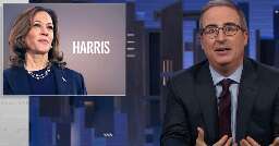 Teary-Eyed John Oliver Begs Reluctant Voters to Back Harris