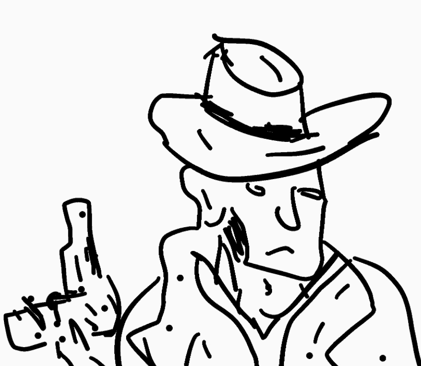 Nick Valentine phone doodle