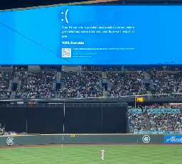 ‘Blue screen of death’ at the ballpark: How the Mariners tapped a tech nerve in viral rally video