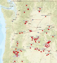 Record Heat and Wildfires for the Western U.S.