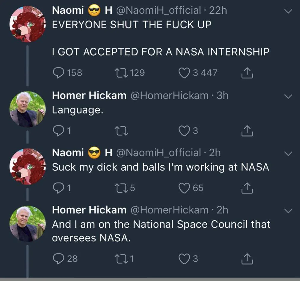 A furry became an intern for NASA and got instantly fired after telling someone on their council to suck their dick | NASA Internship Twitter Controversy