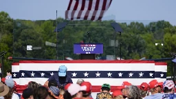 Trump holds first outdoor rally since assassination attempt as Democratic convention continues