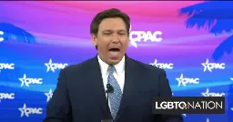 Protestors say they were violently attacked at Ron DeSantis campaign event for holding rainbow flag