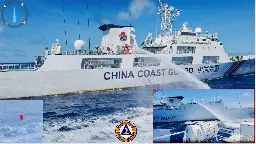 China Coast Guard fires water cannons vs. PH Coast Guard en route to Ayungin Shoal