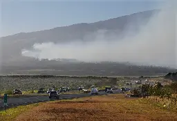 People are jumping into the ocean to escape Hawaii wildfires on Maui