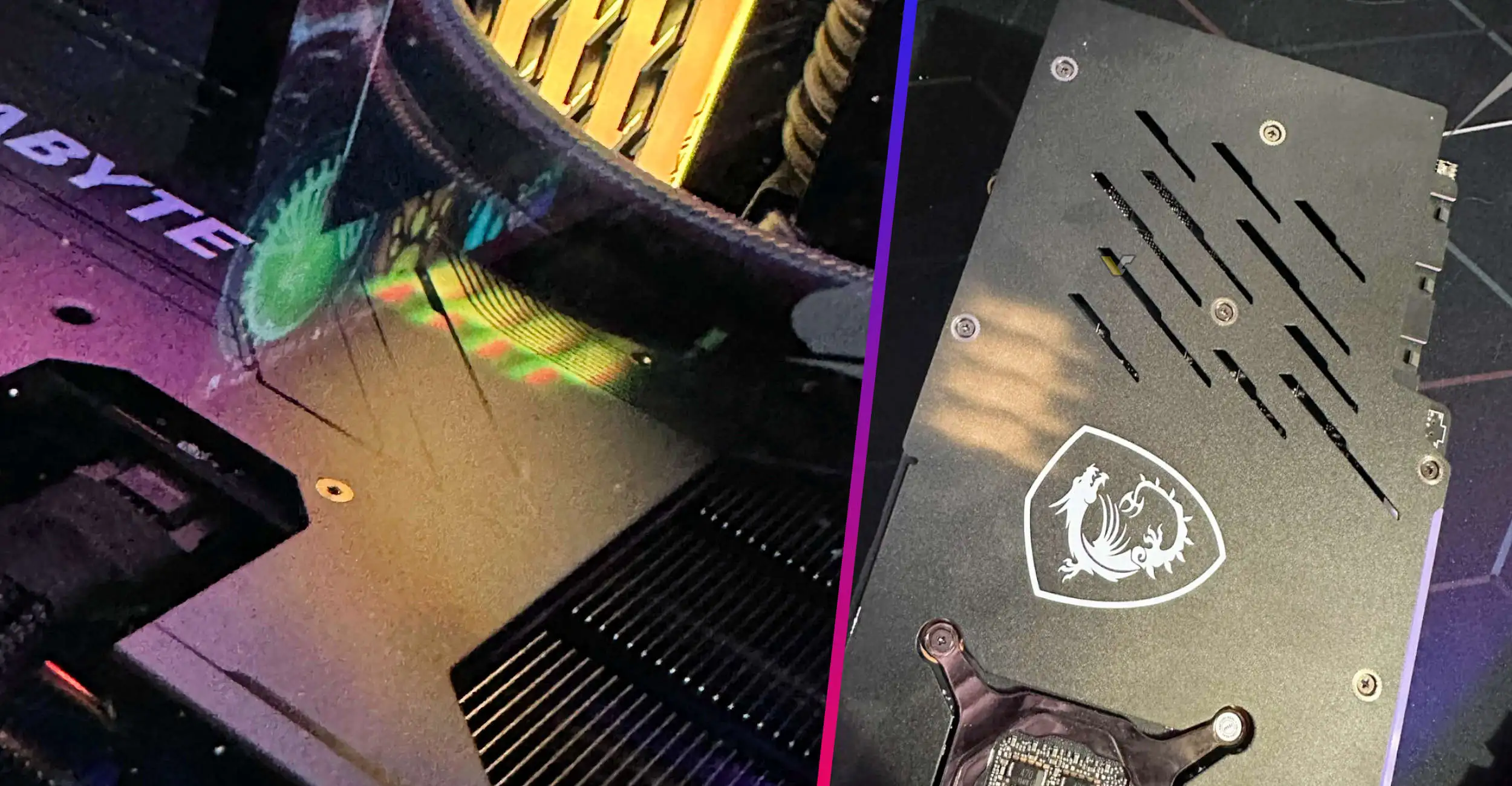 Gamers report memory RGB lights are damaging GPU backplates - VideoCardz.com