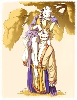Toriel and Asgore in their youth, a Valentine's Day drawing by unalteredreset
