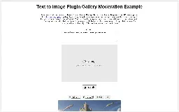 Text to Image Plugin Gallery Moderation Example ― Perchance Generator