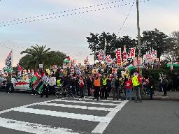 Hundreds of Protesters Crash Biden Fundraiser in SF, Demanding a Cease-Fire in Gaza | KQED