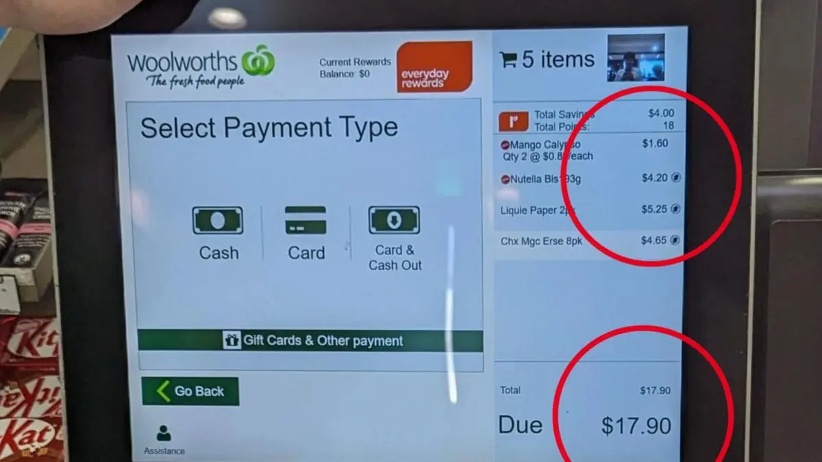 Woolworths shopper sparks frenzy with wild self-serve register overcharge claim