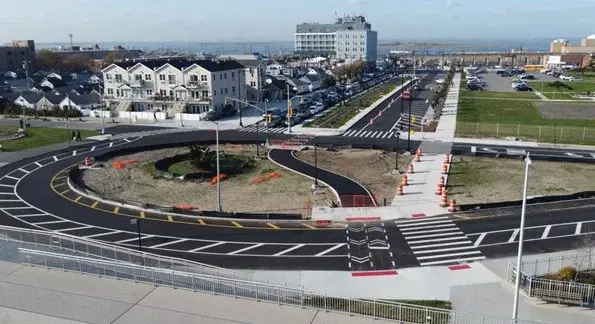 New storm-resistant street with ‘porous pavement’ opens in Rockaway, just in time for hurricane season