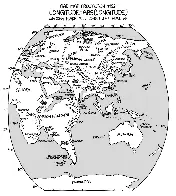 XKCD's Bad Map Projection: ABS(Longitude)