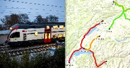 Les trains n'en finissent plus de ralentir en Suisse romande... et d'accélérer en Suisse allemande