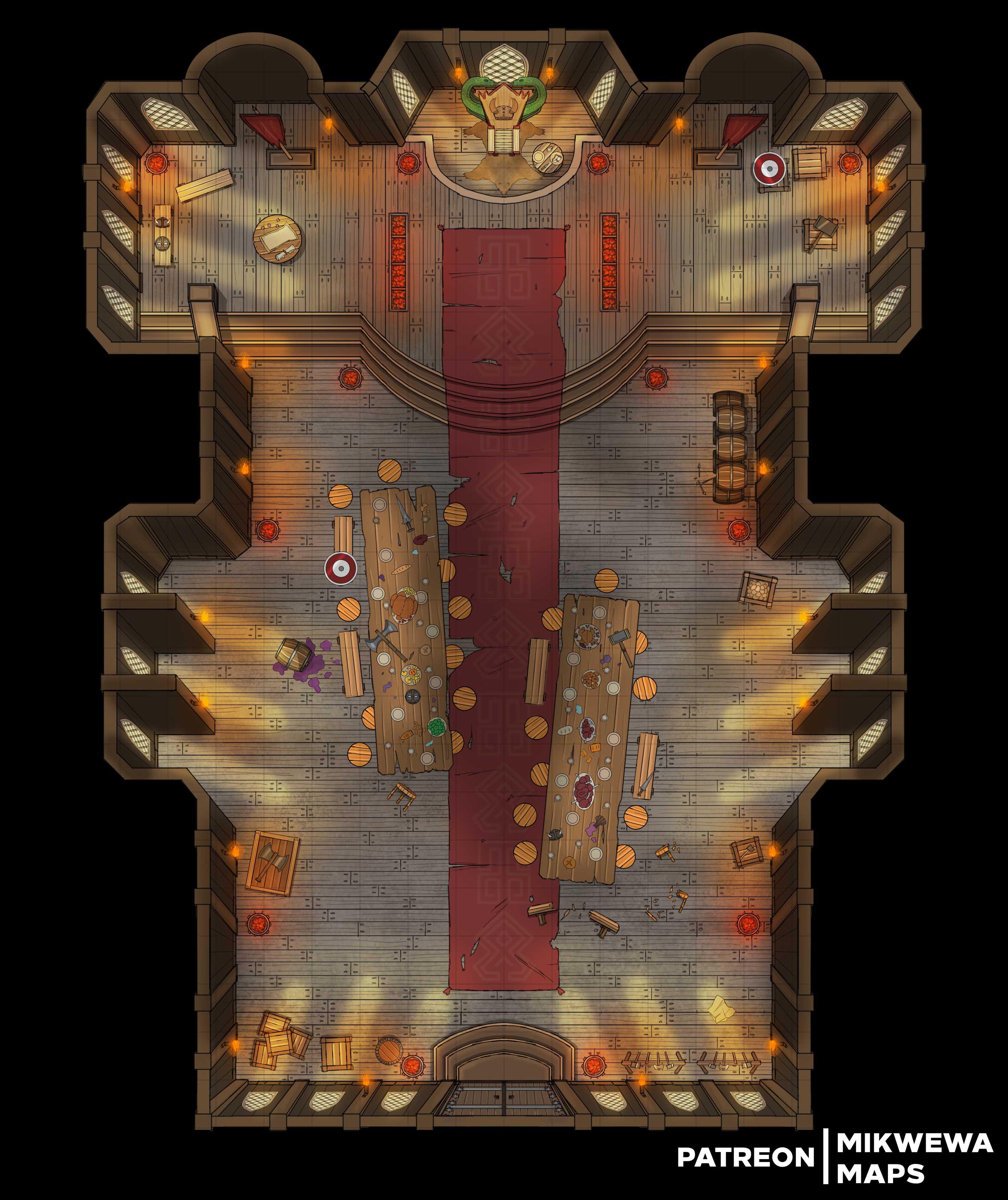 Barbarian King throne room