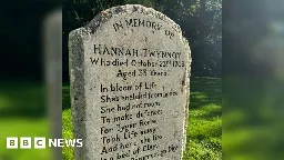 Tiger victim's 18th Century headstone restored in Malmesbury