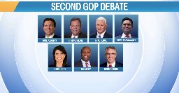 Here's the lineup for the second GOP presidential debate