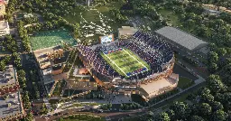 University of Kansas released designs for a new $250 million football district. Here's a first look