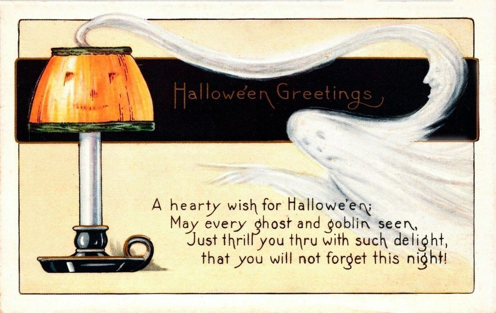 A Halloween card from 1908.