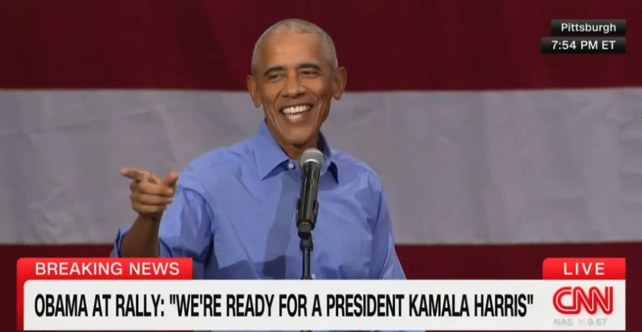 Obama Responds to Heckler Who Claims Trump Wears Diapers: ‘I Almost Said That’