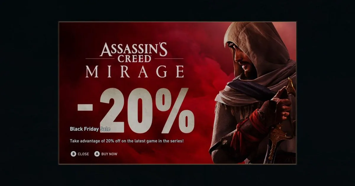 Ubisoft blames “technical error” for showing pop-up ads in Assassin’s Creed