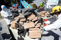 Ecuador police destroy over 20 metric tons of cocaine