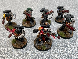 Strike Force Justian kill team as Deathwatch