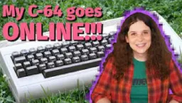 Using a Commodore 64 on the modern internet!