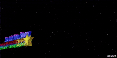 The Mo You Know Gif. Shooting star with text