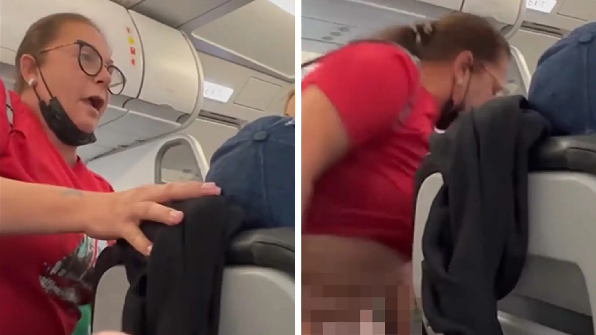 Woman Threatens to Pee in Airplane Aisle, Pulls Down Pants and Squats