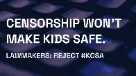 Stop KOSA - New tech censorship bill