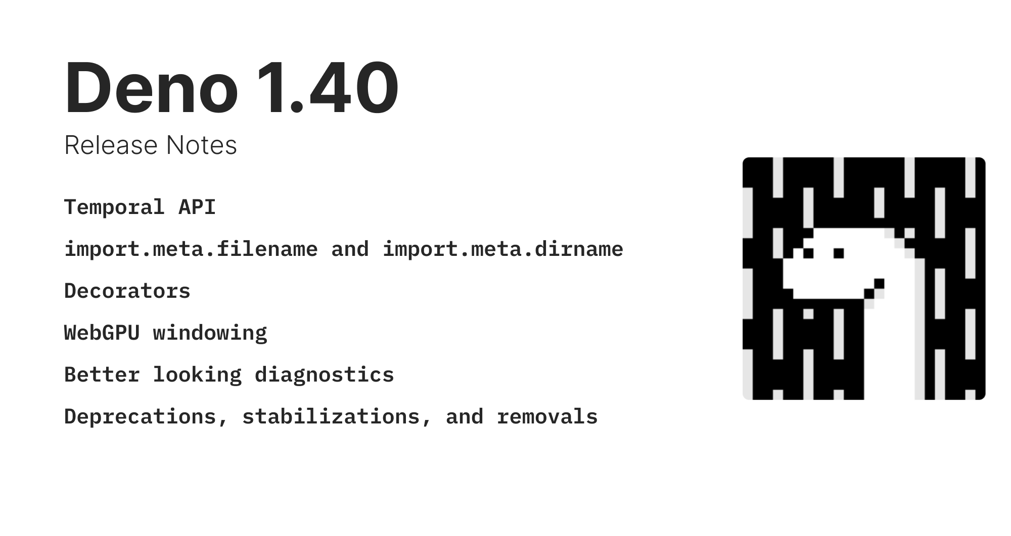 Deno 1.40: Temporal API