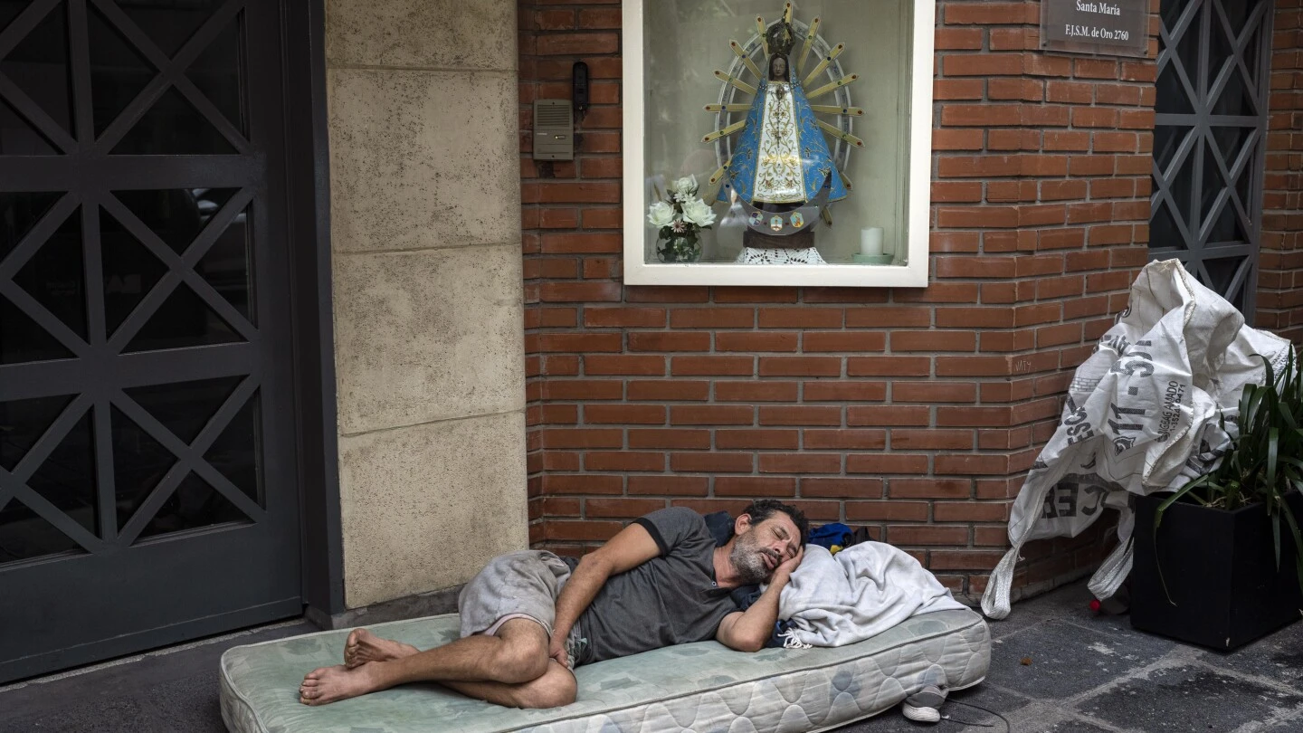 Argentina's poverty levels hit 57% of population, a 20-year high in January, study finds