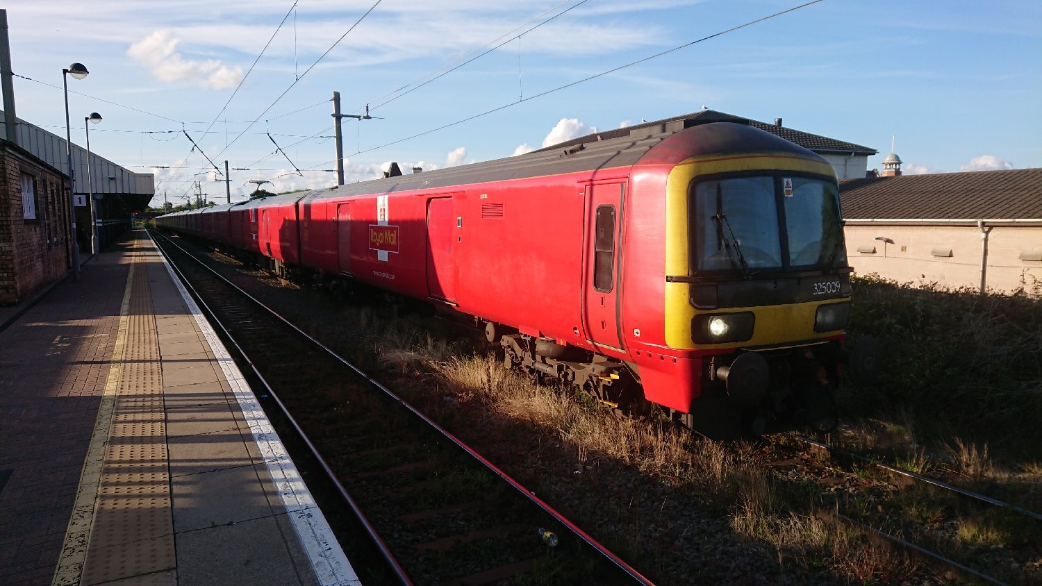 The Royal Mail train at Warrington Bank Quay