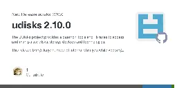 Release udisks 2.10.0 · storaged-project/udisks