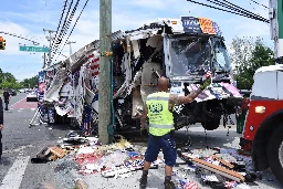 Pro-Trump bus crashes on Staten Island, leaving 2 people homeless: ‘That’s our life’