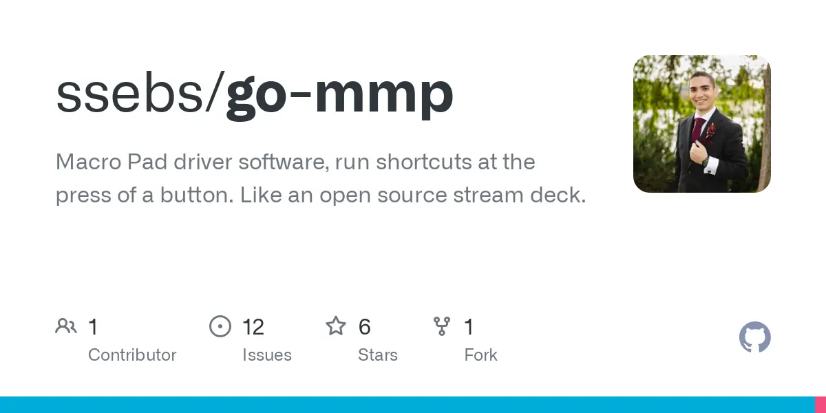 GitHub - ssebs/go-mmp: Macro Pad driver software, run shortcuts at the press of a button. Like an open source stream deck.