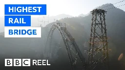 The tallest railway bridge in the world - BBC REEL