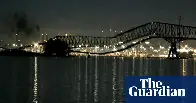 Baltimore bridge collapses into river after being hit by cargo ship