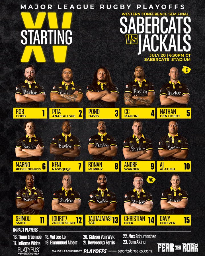 SaberCats Roster