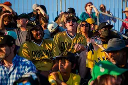 Photos: The Oakland Ballers home opener was the hottest place to be Tuesday