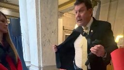 Video shows Indiana lawmaker showing holstered gun to students who were advocating for gun control