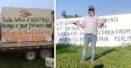 Canada’s Far-Right is Planning a Convoy to Toronto to ‘Save the Children’. It’s Already Spinning Out of Control.