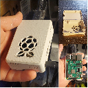 Raspberry Pi 3 Model B Case with Logo, Taller (make)