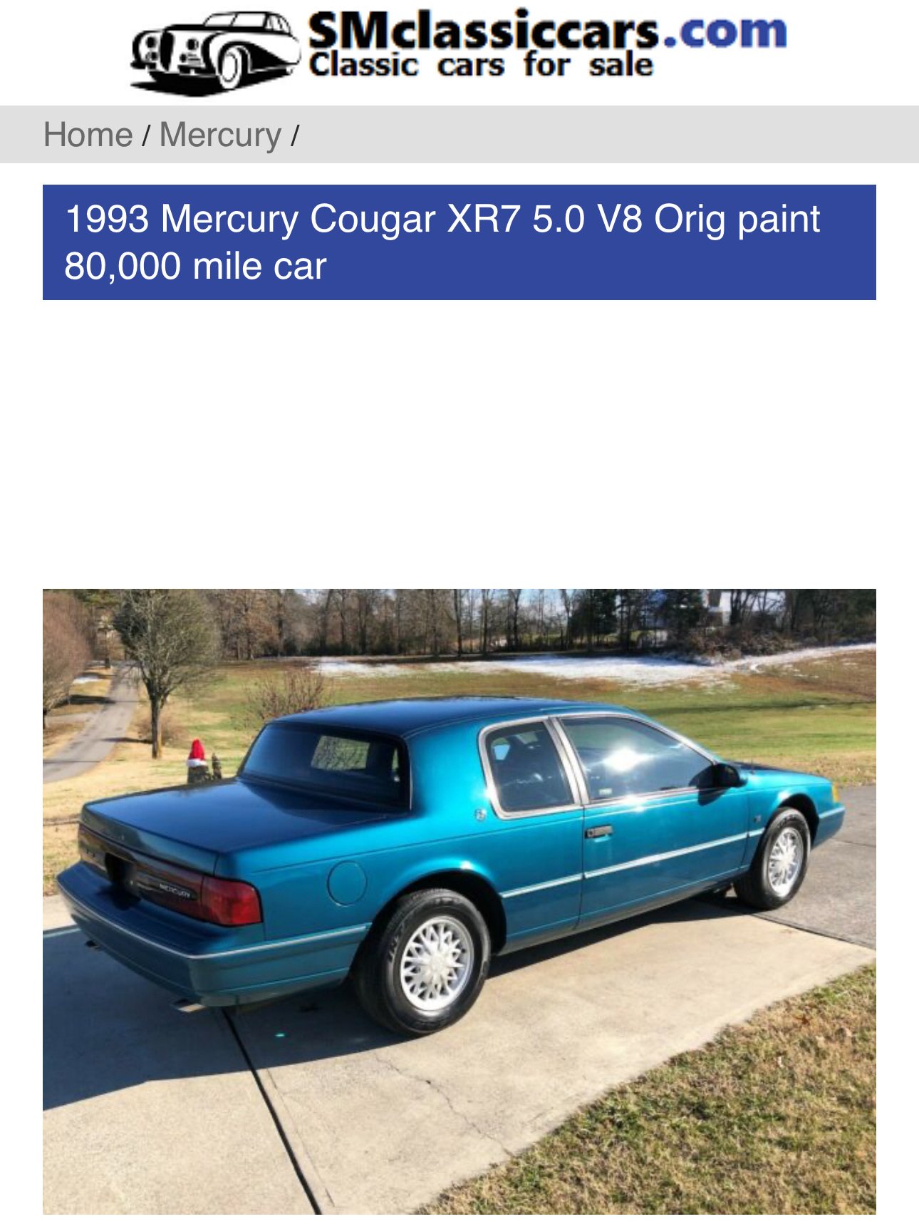 1993 Cougar XR-7