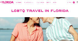 Florida's official tourism site removes 'LGBTQ Travel' section