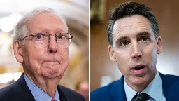 Mitch McConnell warns GOP senators they’ll face ‘incoming’ if&nbsp;they back Hawley bill to limit corporate giving in campaigns | CNN Politics