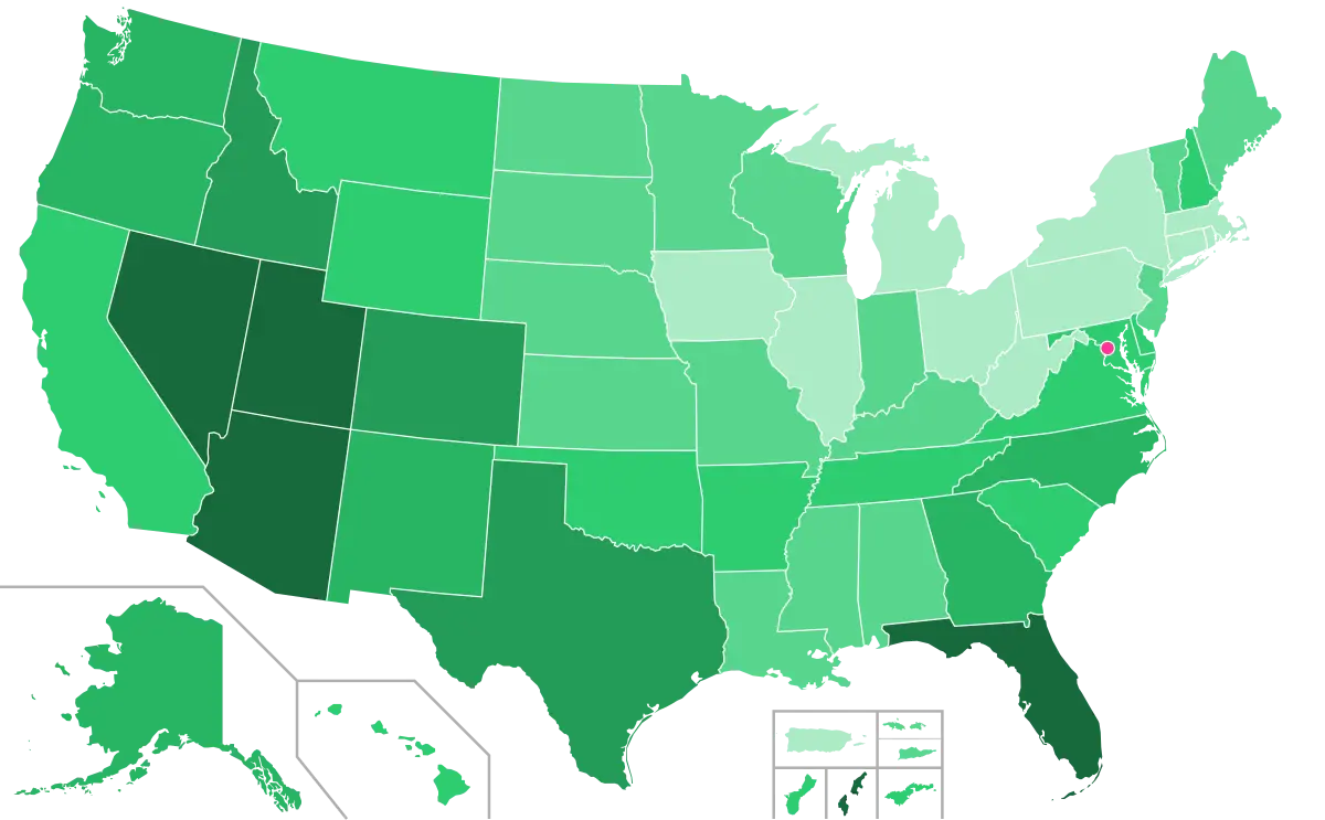 List of U.S. states and territories by historical population - Wikipedia