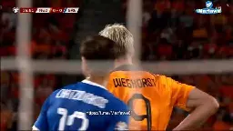 Netherlands [1] - 0 Greece - Marten de Roon 17'